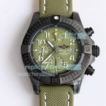 GF Factory Replica Breitling Avenger Chronograph 45 Night Mission DLC Titanium Watch Green